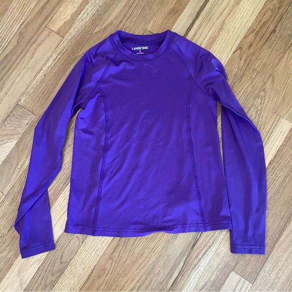 Lands' End Purple Long Sleeve swim top size small - Picture 1 of 5